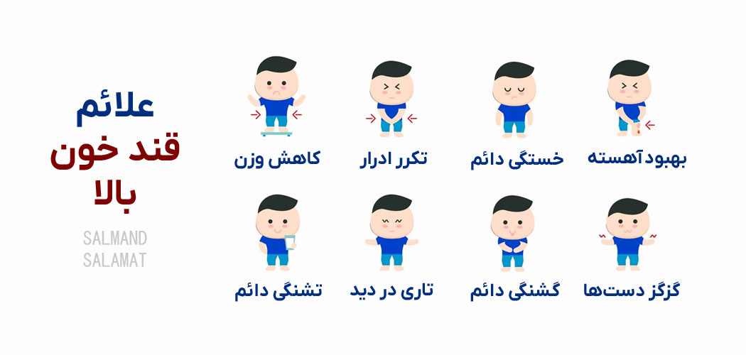 علائم قند خون بالا