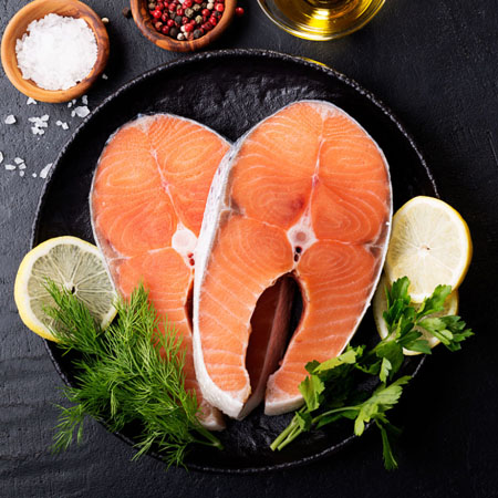 ماهی سالمون و پوکی استخوان